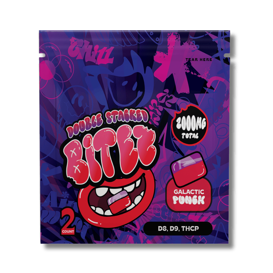 Ocho Double Stack Bitez Galactic Punch 2000mg THC edible