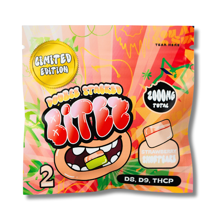 Ocho Double Stack Bitez Strawberry Shortcake 2000mg THC edible