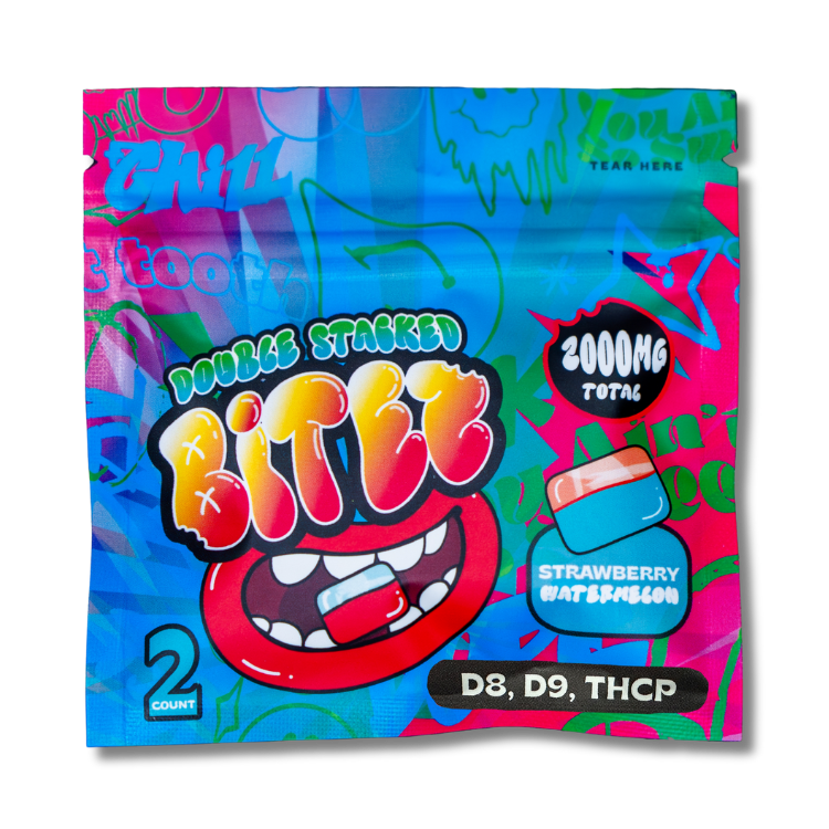 Ocho Double Stack Bitez Strawberry Watermelon 2000mg THC edible