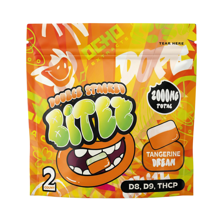 Ocho Double Stack Bitez Tangerine Dream 2000mg THC edible