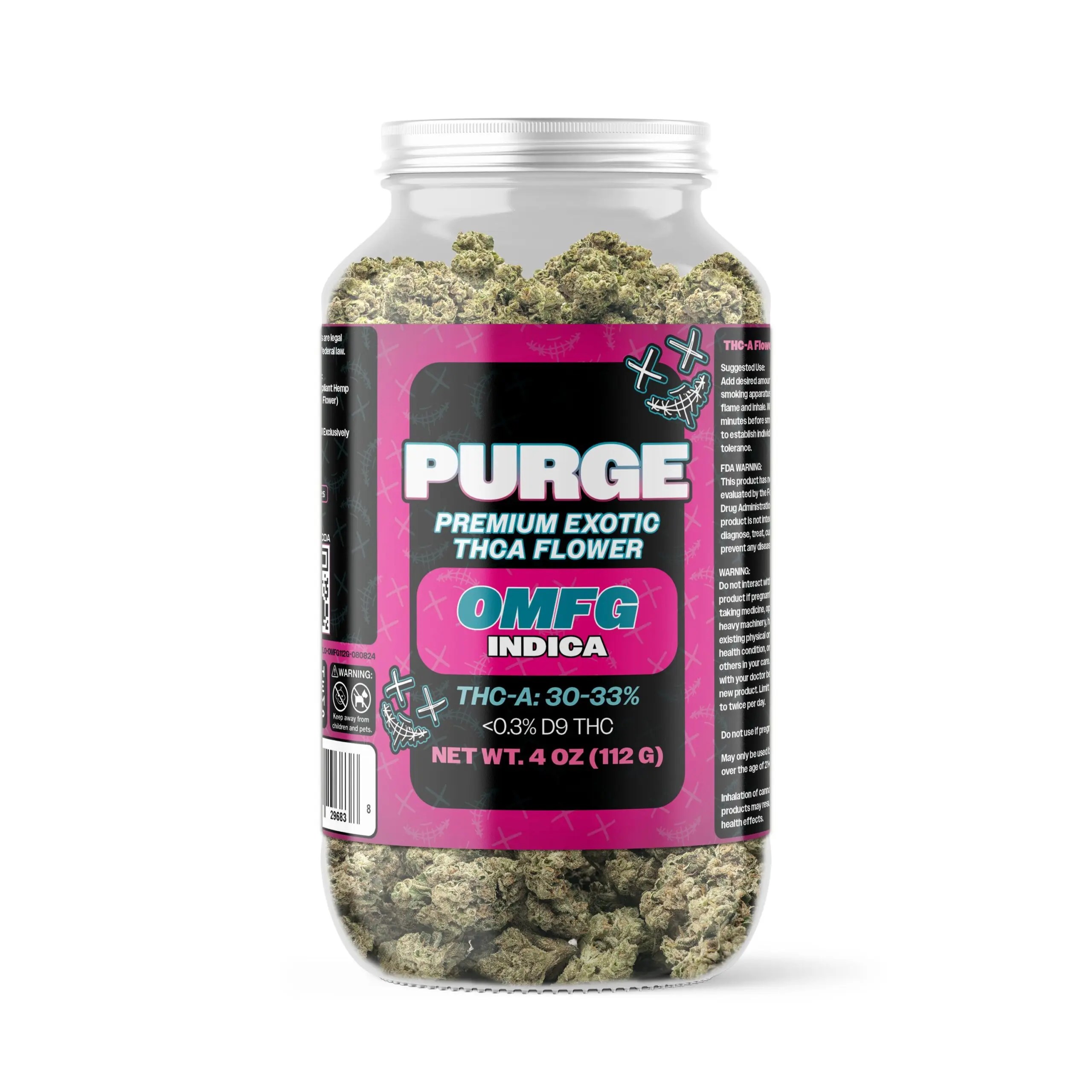 Purge Premium Exotic THCA Flower OMFG 32.83% - Indica