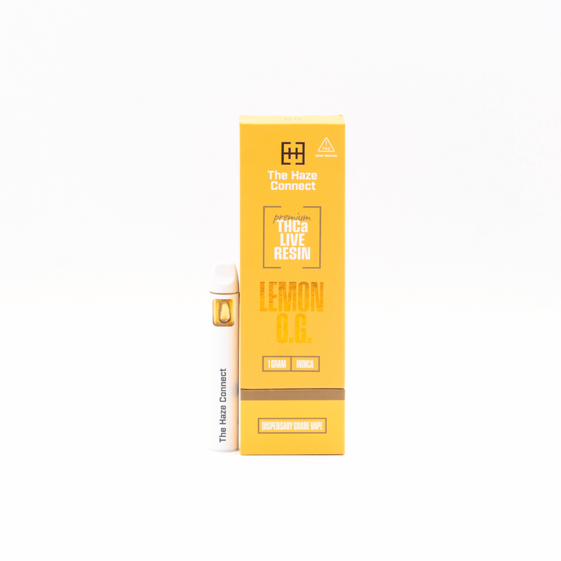 The Haze Connect Lemon OG 2g THCa Live Resin Disposable