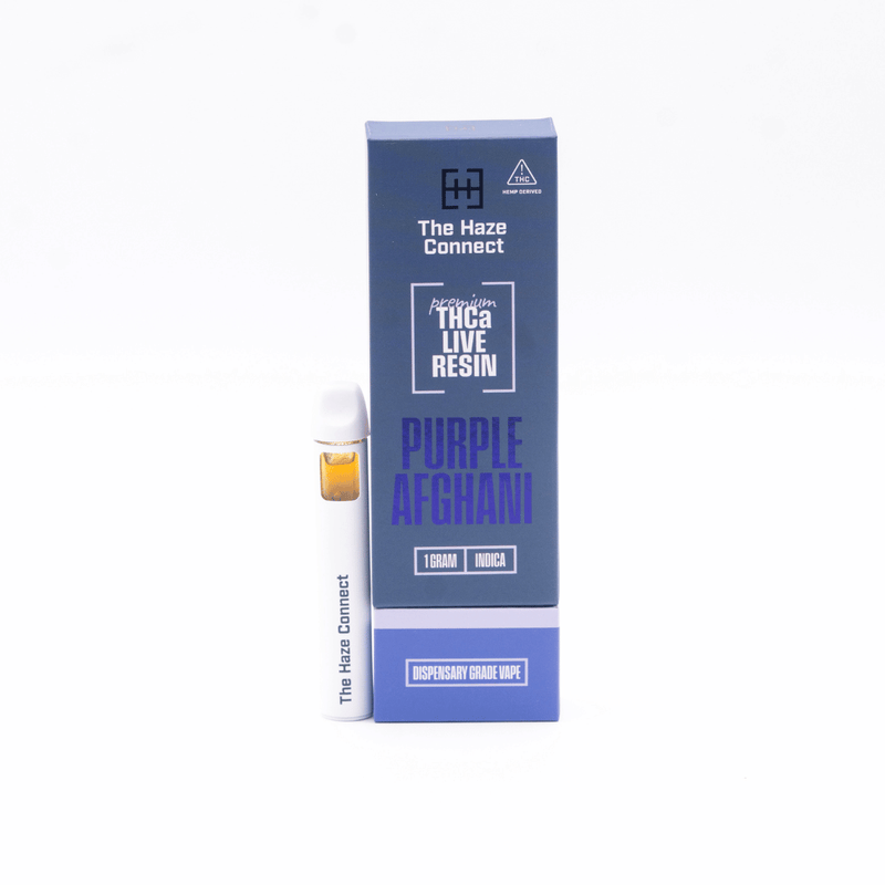 The Haze Connect Purple Afghani 2g THCa Live Resin Disposable