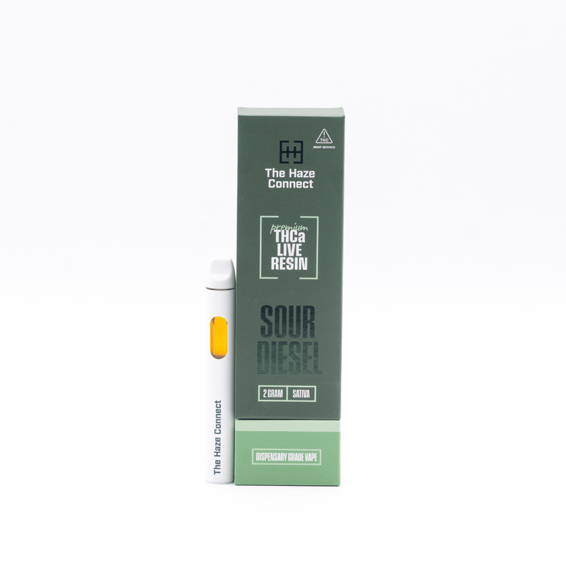 The Haze Connect Sour Diesel 2g THCa Live Resin Disposable