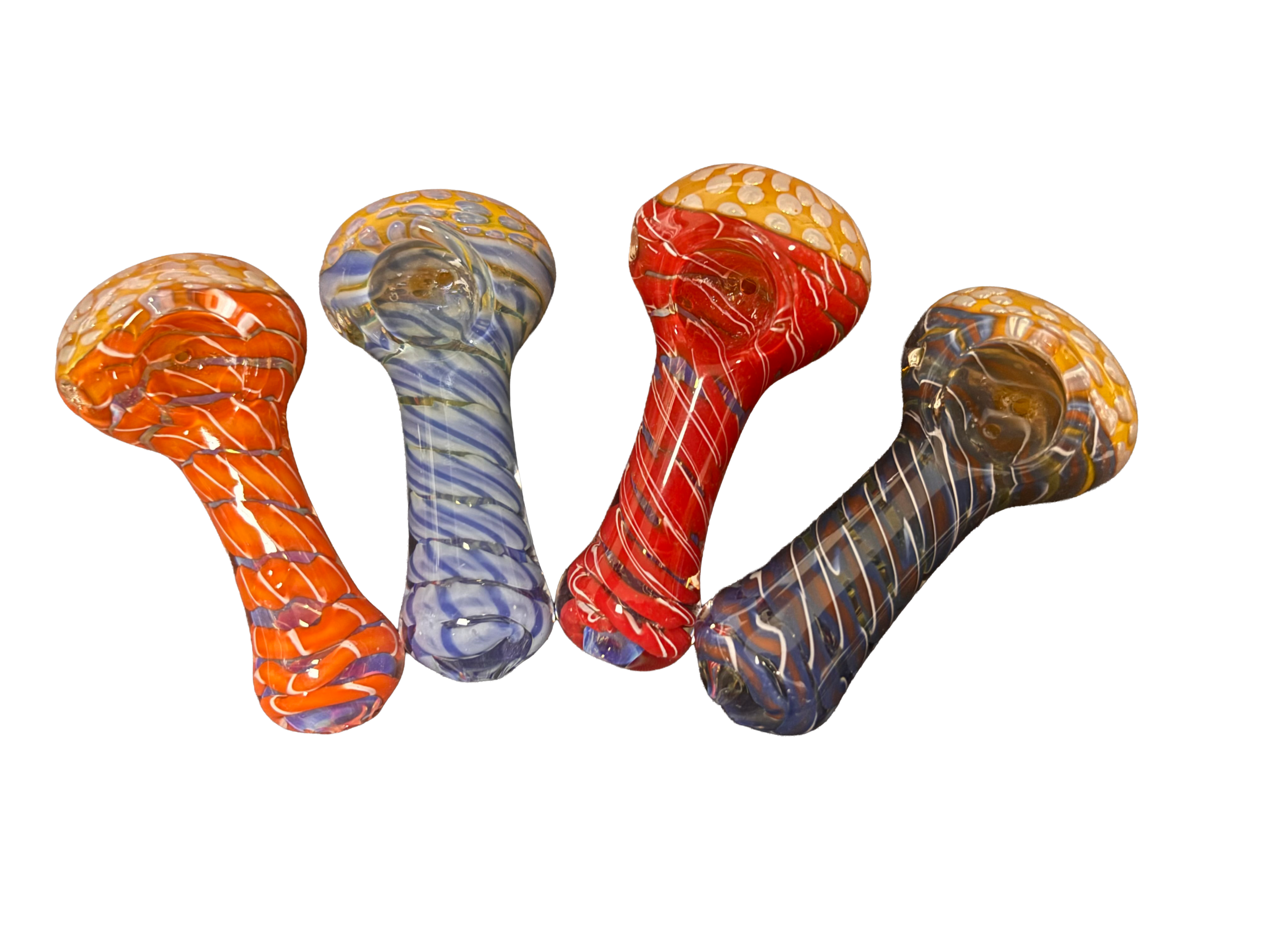 3.5″ Twisted Confetti Pipe – Assorted Colors