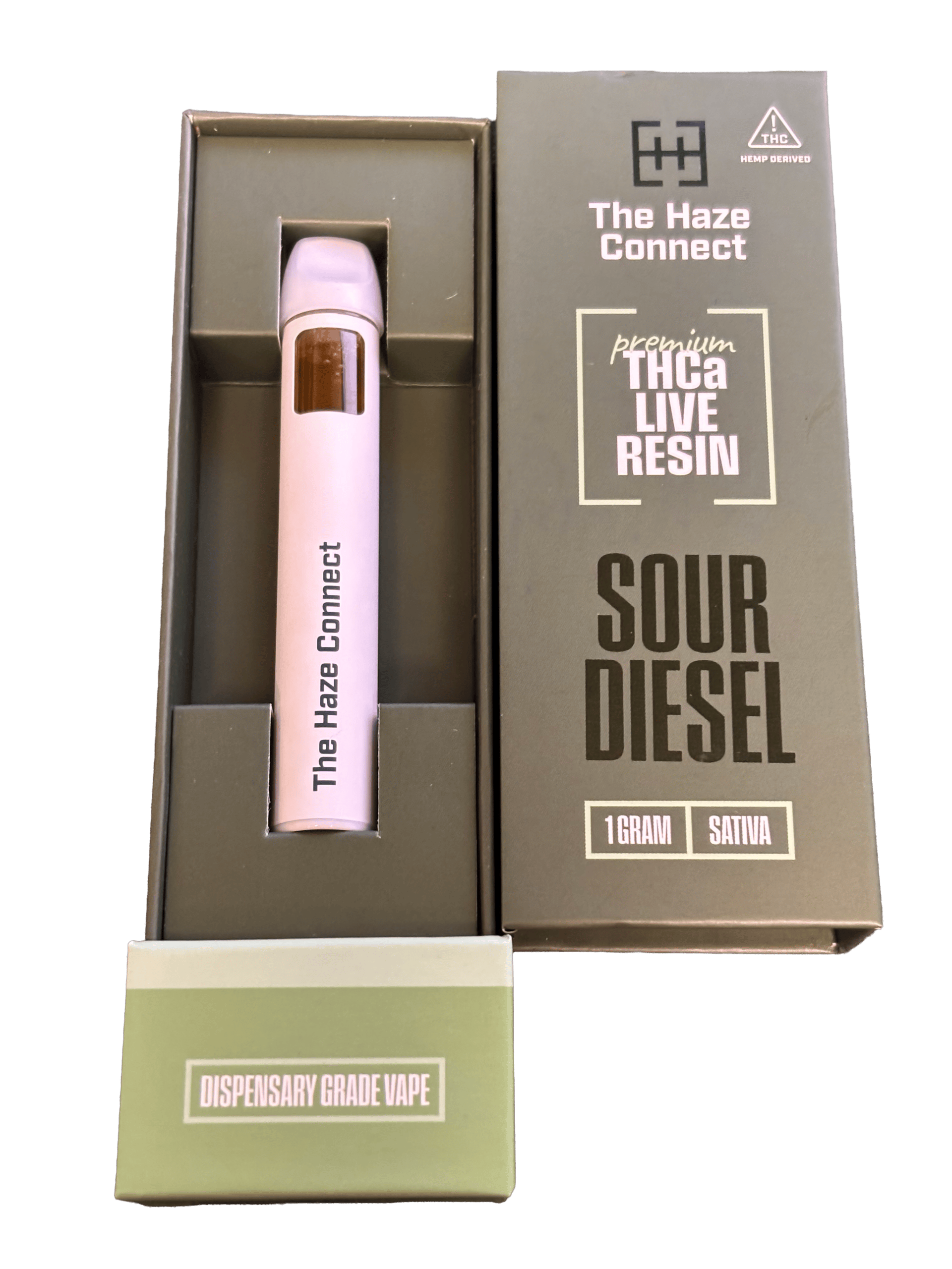 The Haze Connect 1g THCa Live Resin Disposable Sour Diesel