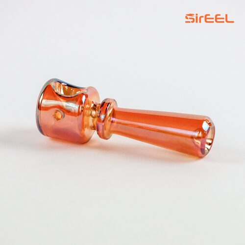 Copper SirEEL Stacked Geometric Pipe showing the stacked disc bowl and iridized finish