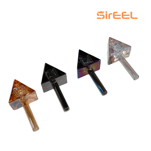 SirEEL 4.5″ Shapes Test Series Iridized Hand Pipe – Triangle “The Vision”