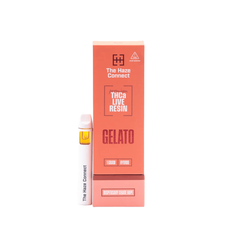 The Haze Connect 1g THCa Live Resin Disposable Gelato