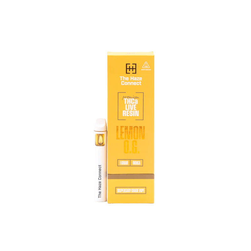 The Haze Connect 1g THCa Live Resin Disposable Lemon O.G.