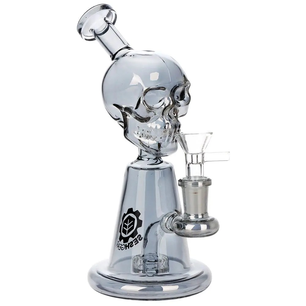 SeshGear Ancient Skullz Glass Water Pipe - 7.5" / 14mm F product image 1