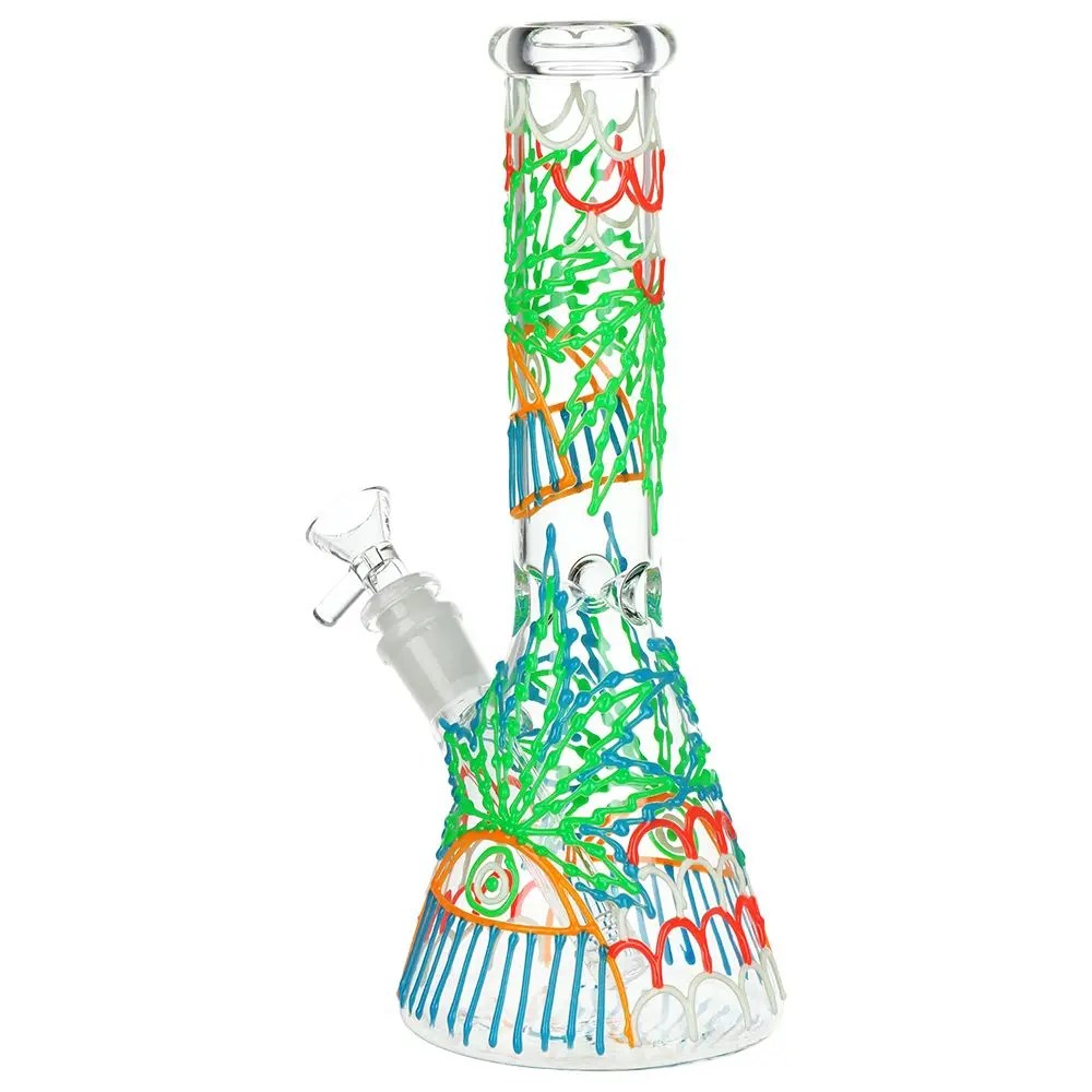 SeshGear 420 Drizzle G.I.T.D Beaker Glass Water Pipe - 10" / 14mm F product image 2