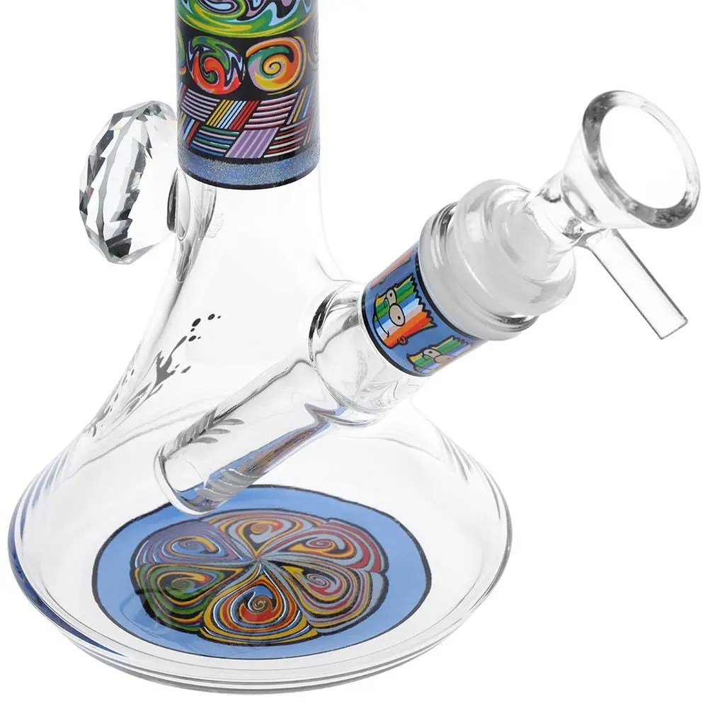 Mosaic Bart Wag Glass Water Pipe - 6.75" / 14mm F / Colors Vary product image 3