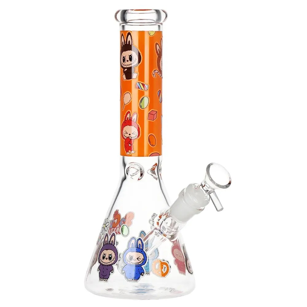 Labubu Beaker Glass Water Pipe Bong | 9.75" | 14mm F | Designs Vary product image 6