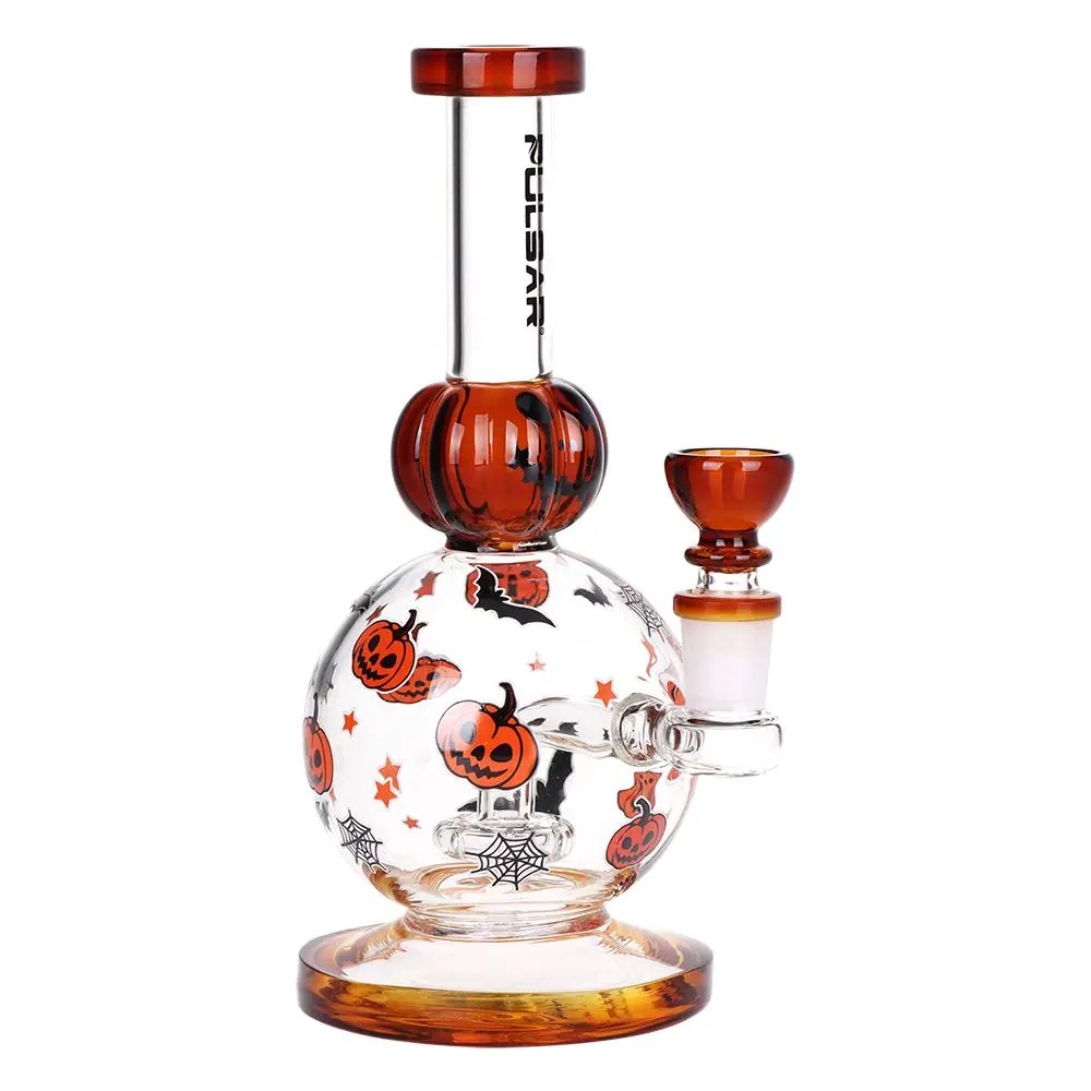Crazy Pumpkins Glass Water Pipe 7.9" / 14mm F