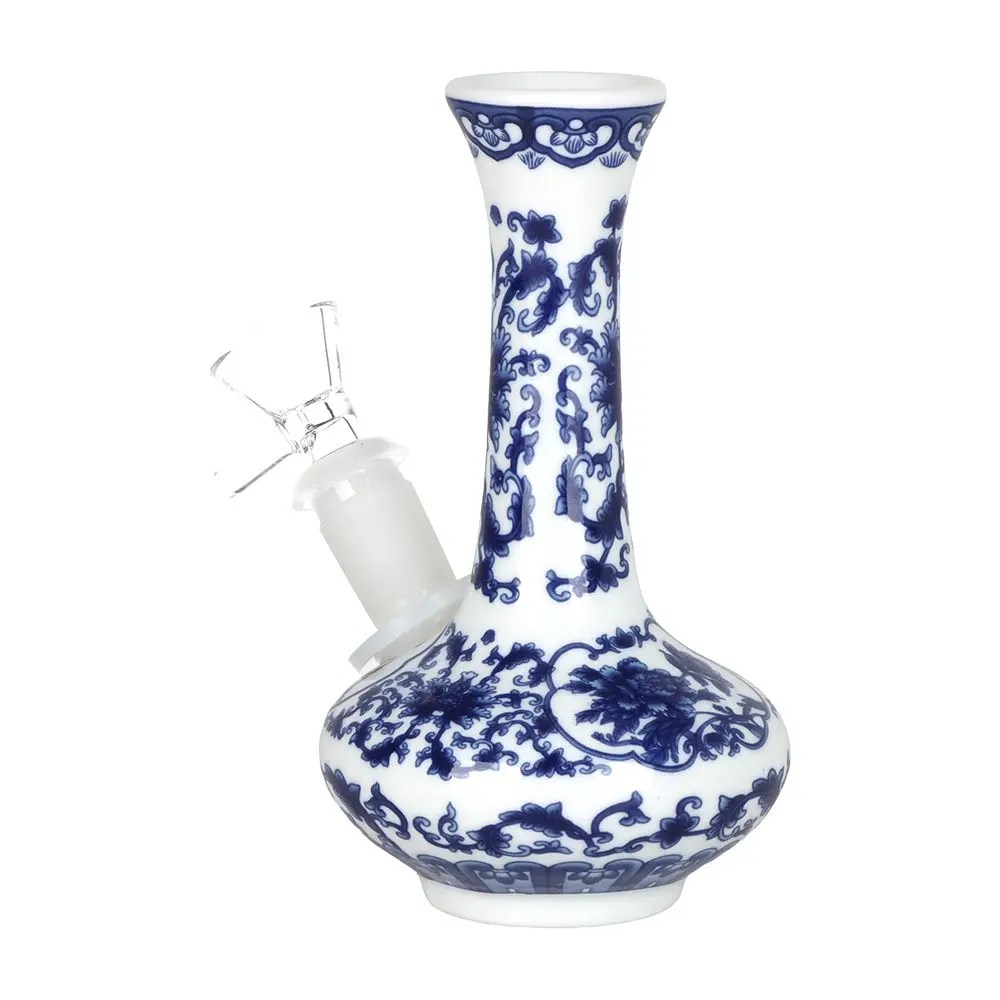 SeshGear Chinese Vase Ceramic Water Pipe - 5.5" / 14mm F / Oval Base product image 2