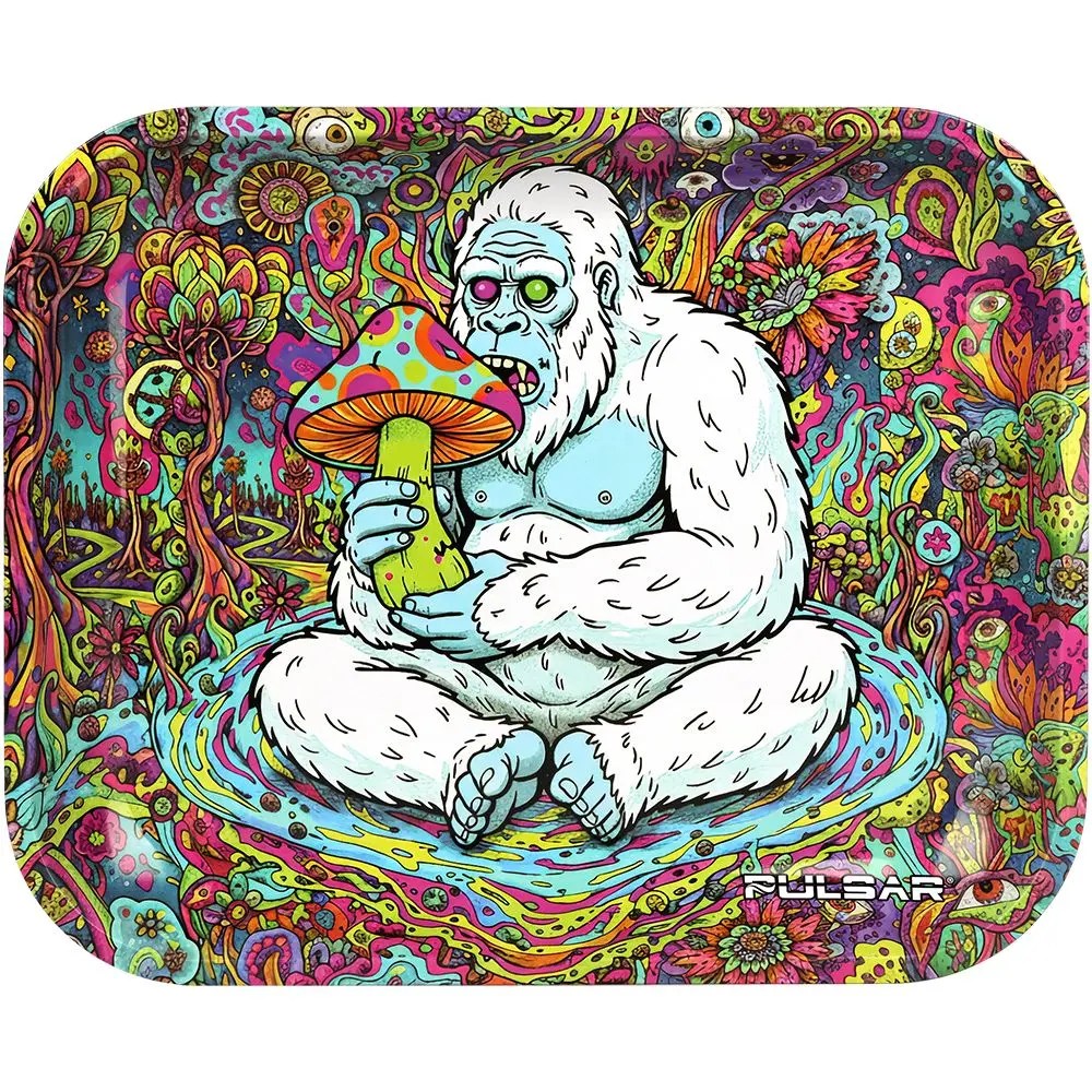Metal Rolling Tray - Trippin' Yeti / 13"x 11"