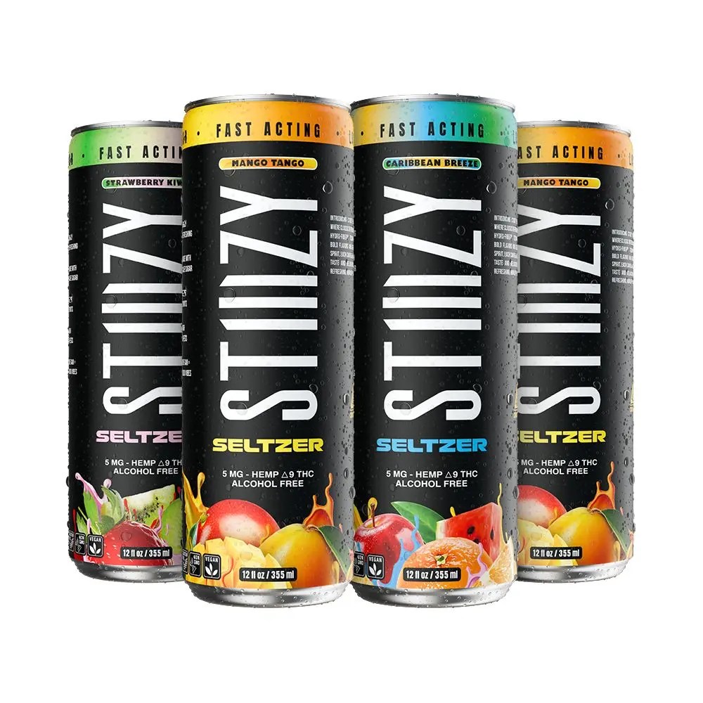 STIIIZY D9 Hemp Seltzer | 12oz | 5mg | 4ct Pack product image 6