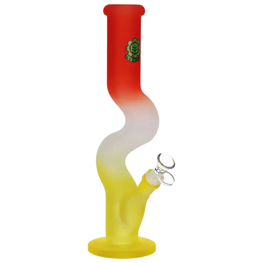 SeshGear Winding Path Ombre Glass Water Pipe - 12.75" / 14mm F / Colors Vary product image 5