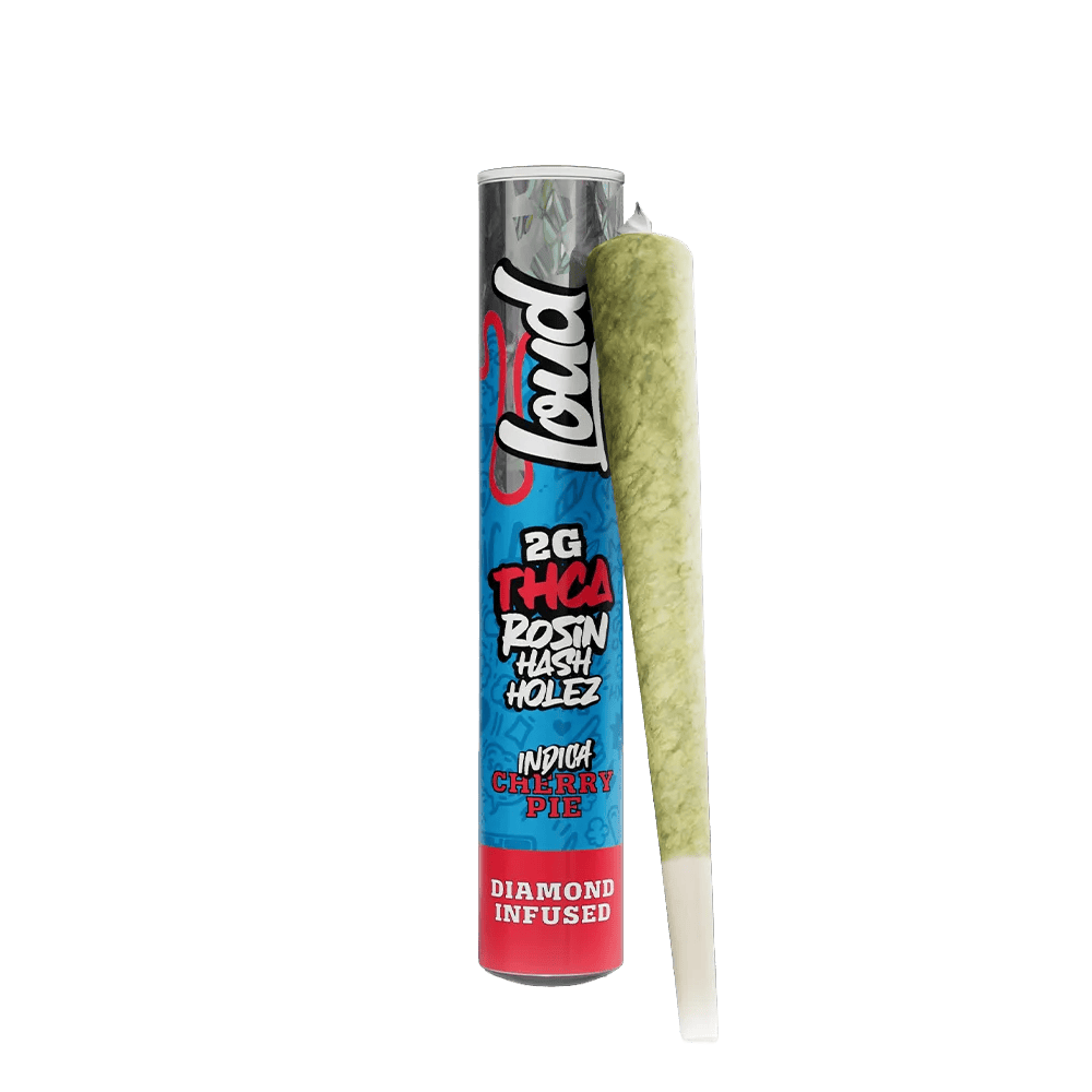 Loud Rosin Hash Holez Cherry Pie Indica 2g THCA diamond infused pre-roll