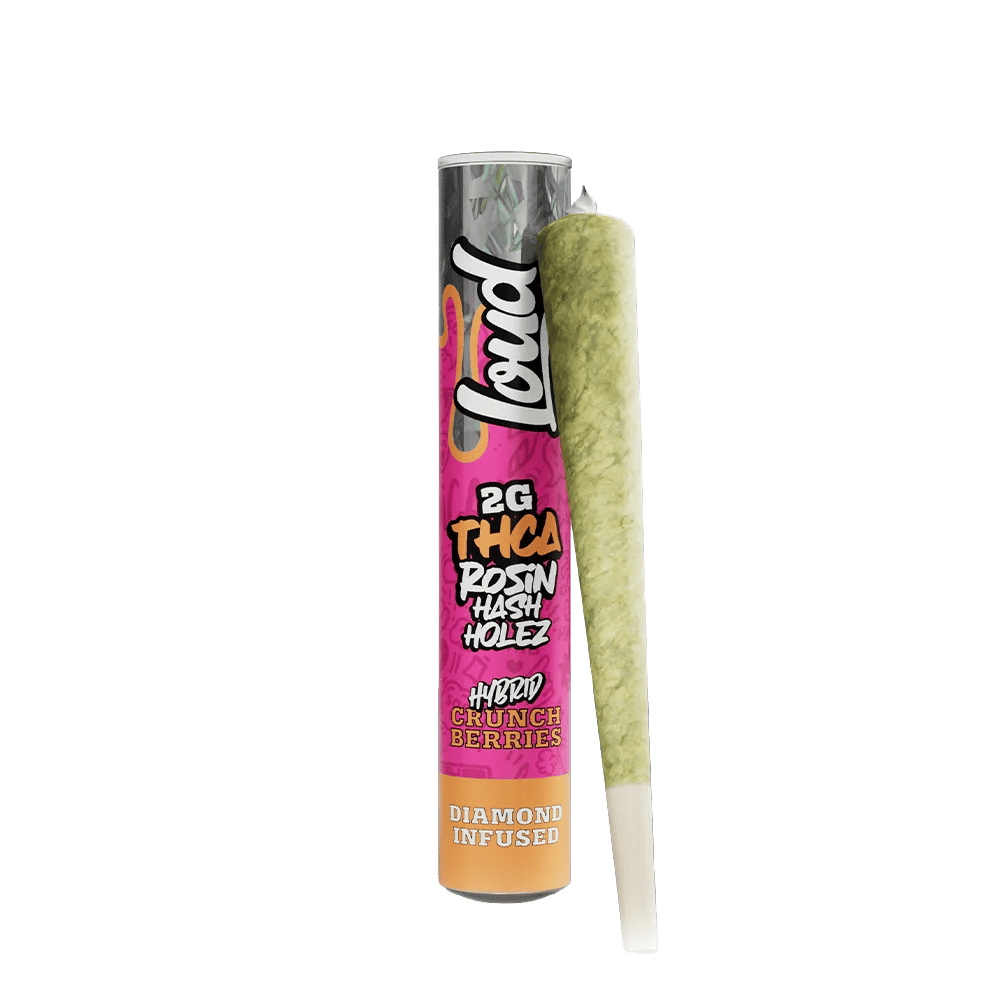 Loud Rosin Hash Holez Crunch Berries Hybrid 2g THCA diamond infused pre-roll