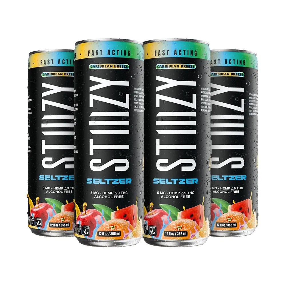 STIIIZY D9 Hemp Seltzer | 12oz | 5mg | 4ct Pack product image 2
