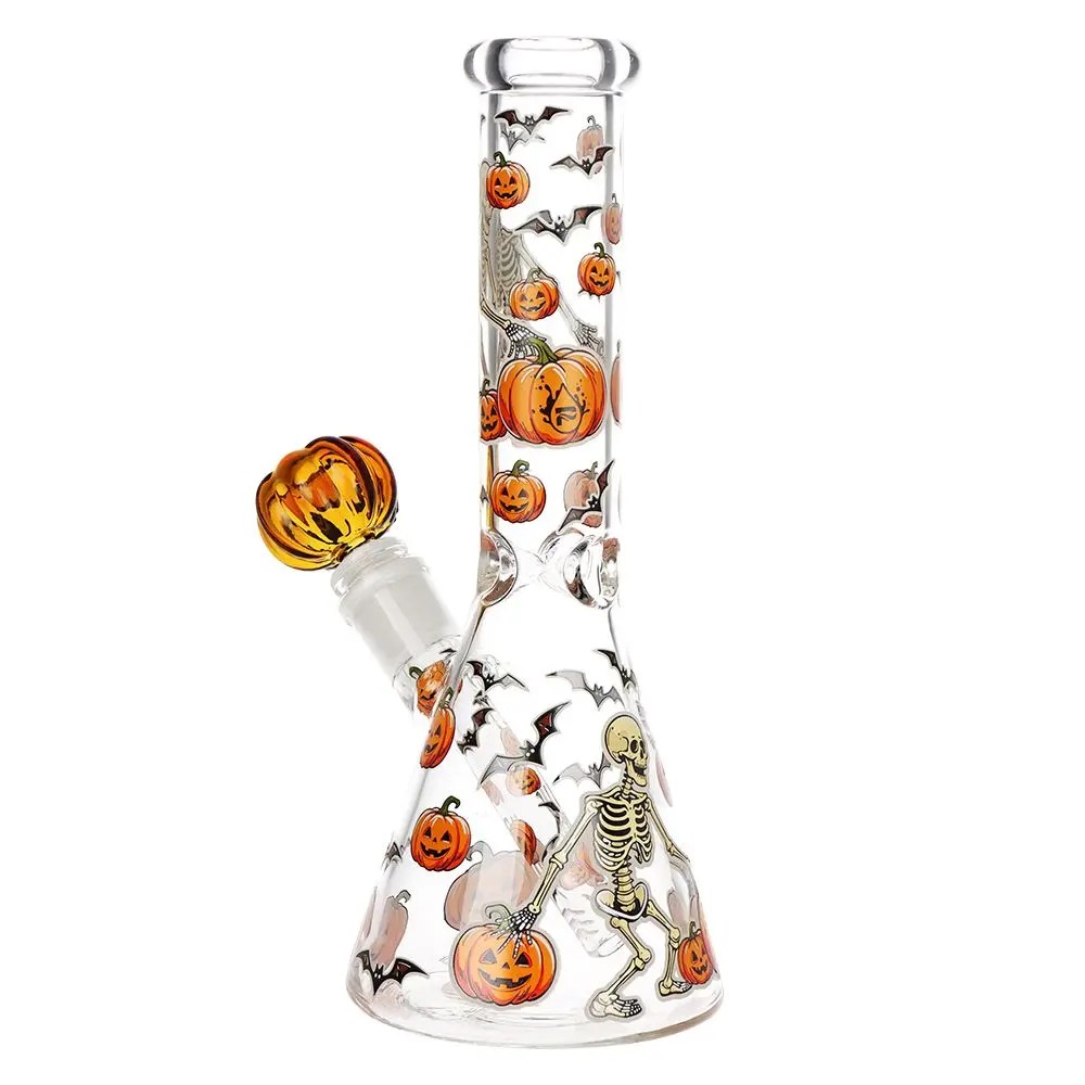 Halloween Ball Herb Pipe Glow Duo - 10" / 14mm F product image 9