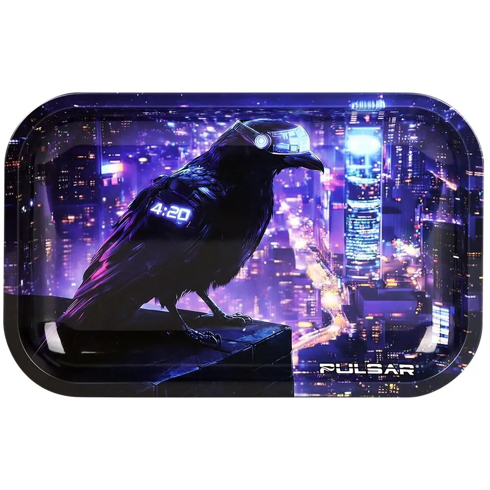 Metal Rolling Tray - Agent Crow / 11"x7"