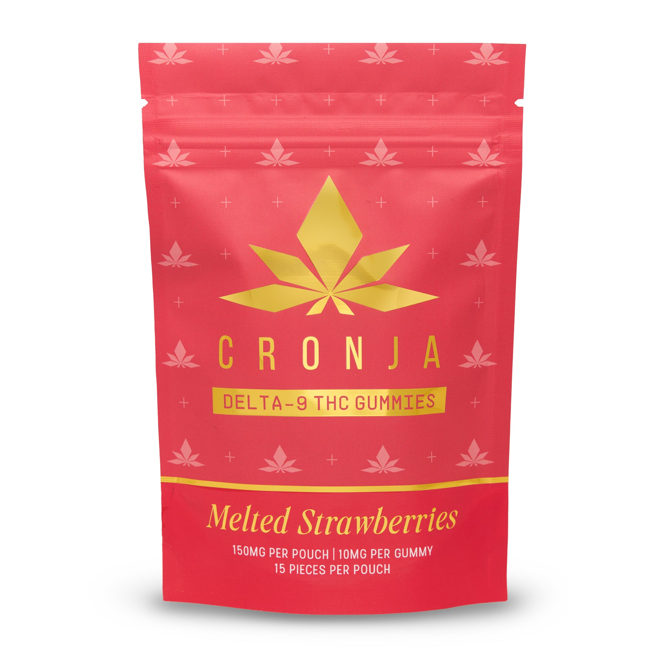 Cronja Delta-9 THC Gummies Melted Strawberries 150 mg pouch