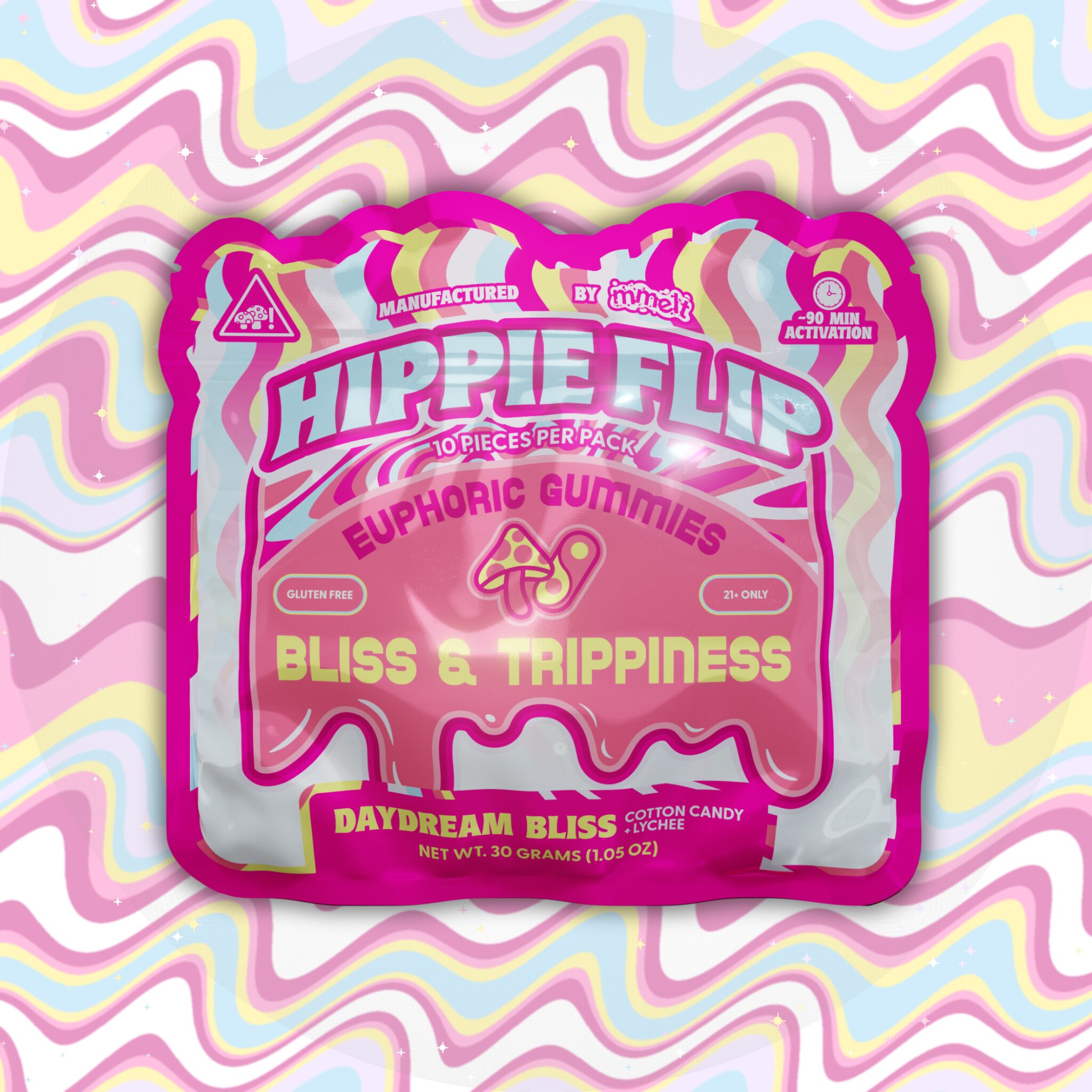 Hippie Flip Mushroom Gummies Daydream Bliss 6G gummy 6-pack