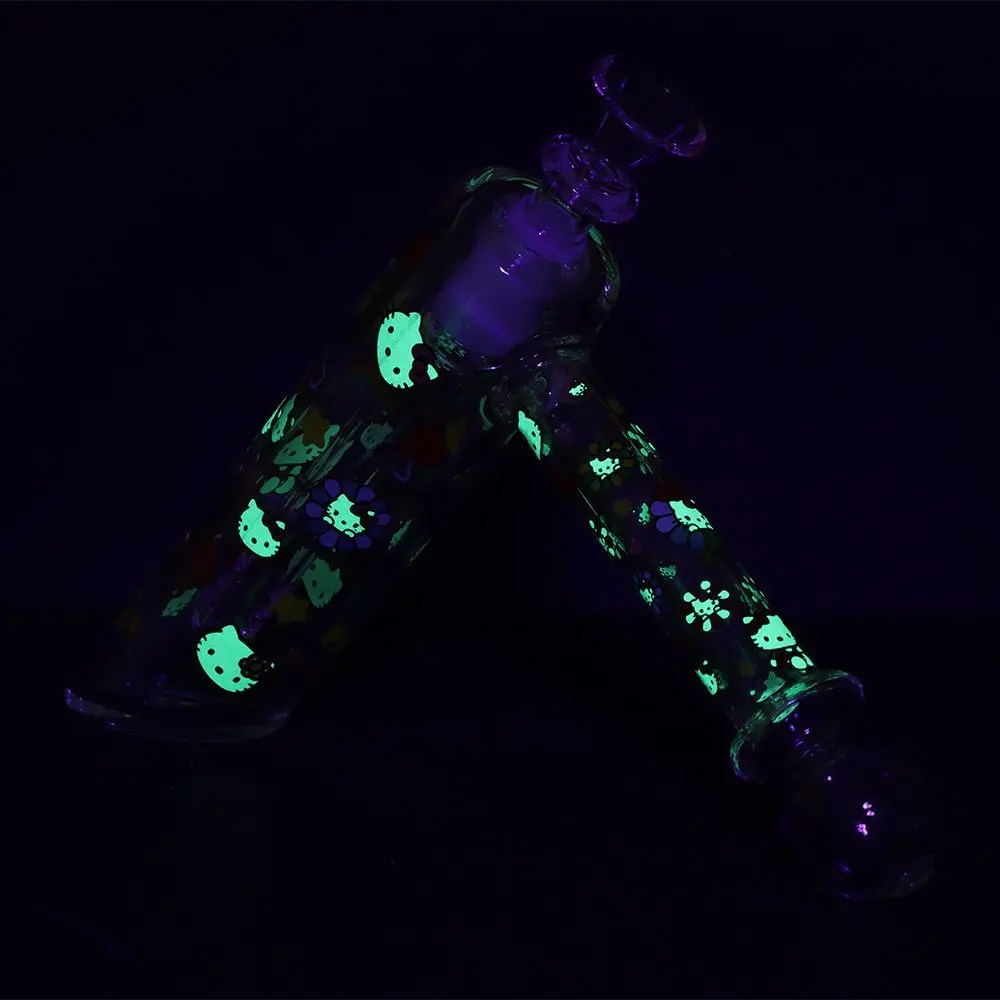 Happy Feels Kitty Glass Bubbler - 6" / 14mm F product image 3