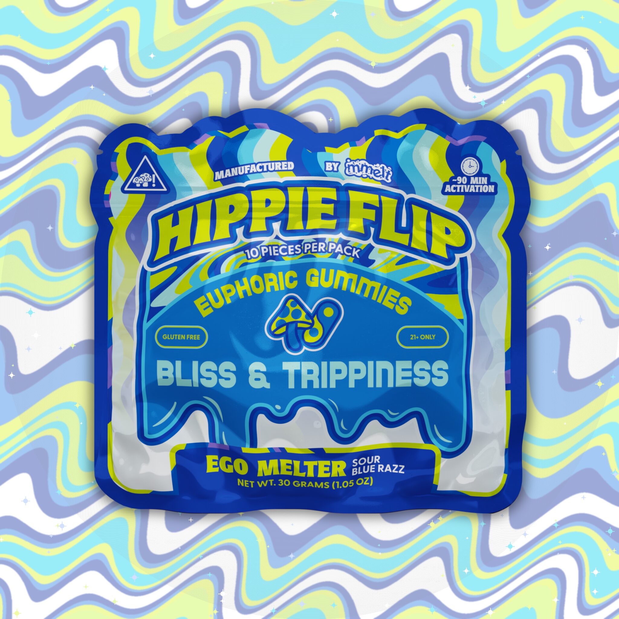 Hippie Flip Mushroom Gummies Ego Melter 6G gummy 6-pack