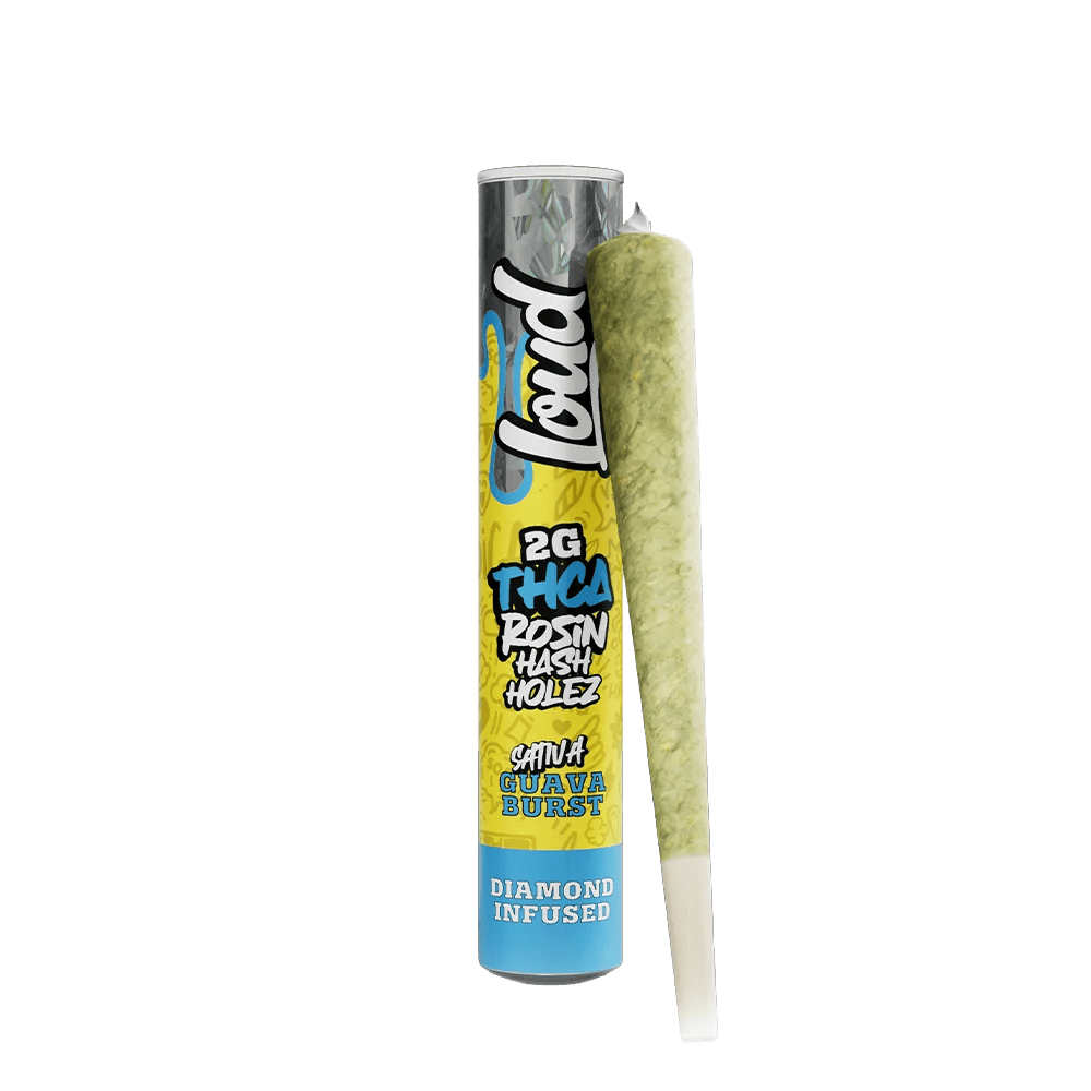 Loud Rosin Hash Holez Guava Burst Sativa 2g THCA diamond infused pre-roll
