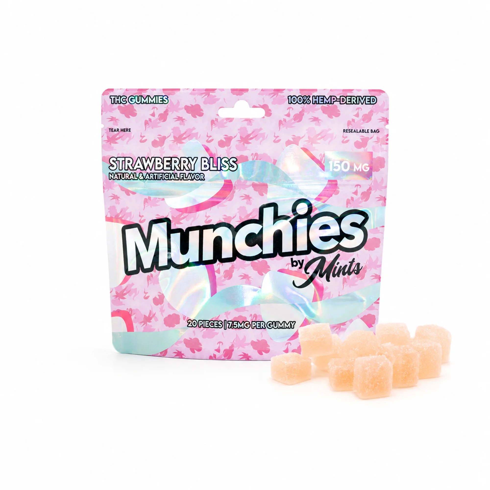 Munchies by Mints Gummies Strawberry Bliss 150mg Delta 9