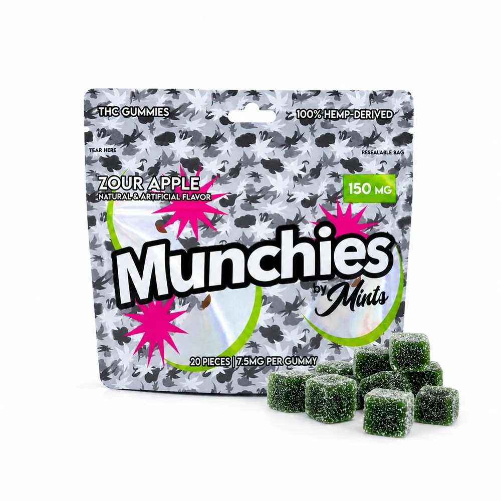 Munchies by Mints Gummies Zour Apple 150mg Delta 9