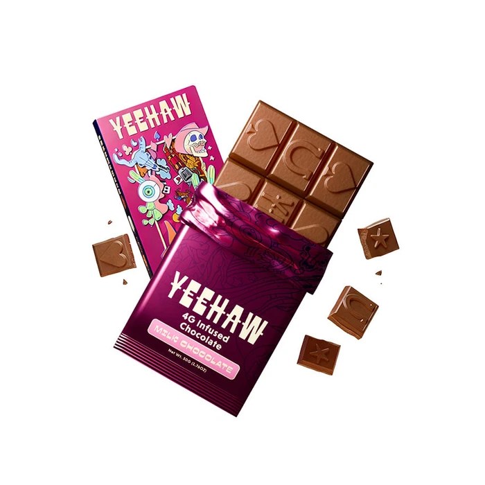 YeeHaw Mushroom Chocolate Bar - Milk Chocolate 4G Infused