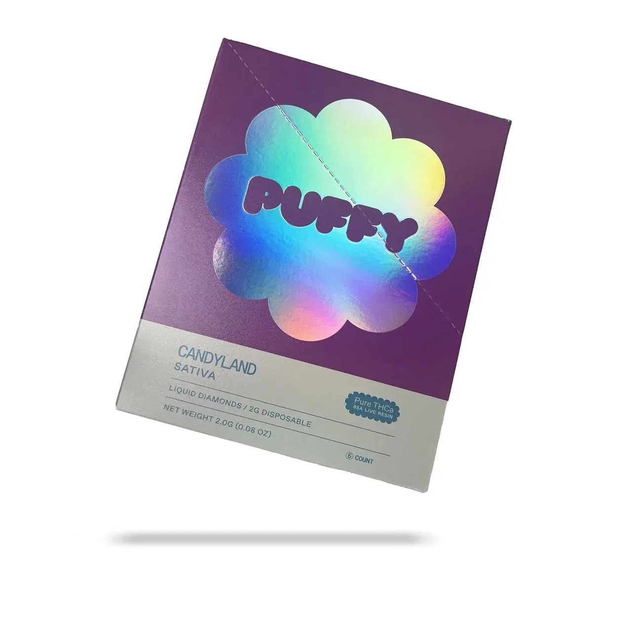 Puffy Live Resin Disposable 2g Candyland (Sativa) THCa vape