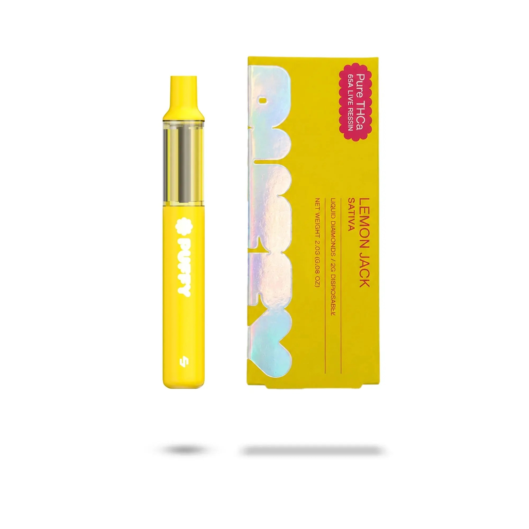 Puffy Live Resin Disposable 2g Lemon Jack (Sativa) THCa vape