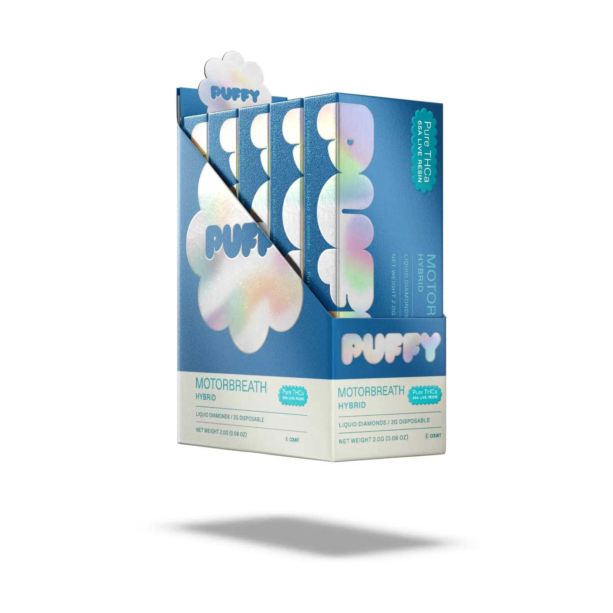 Puffy Live Resin Disposable 2g Motorbreath (Hybrid) THCa vape
