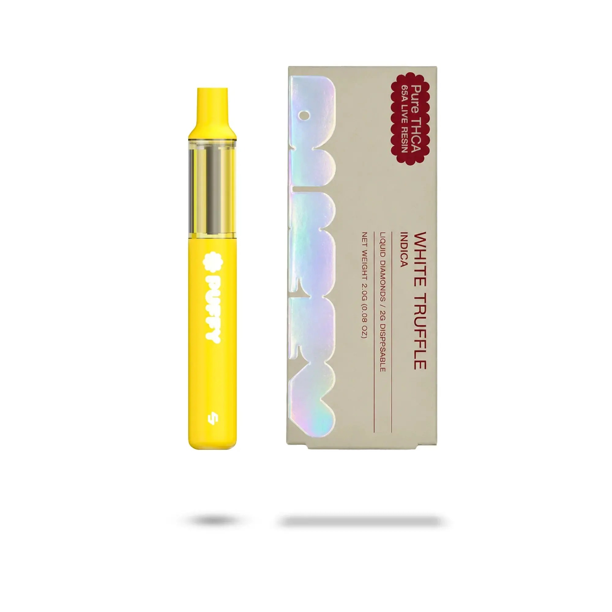 Puffy Live Resin Disposable 2g White Truffle (Indica) THCa vape