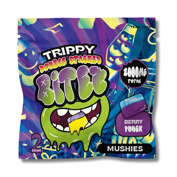 Ocho Trippy Bitez Berry Punch Mushroom Gummies