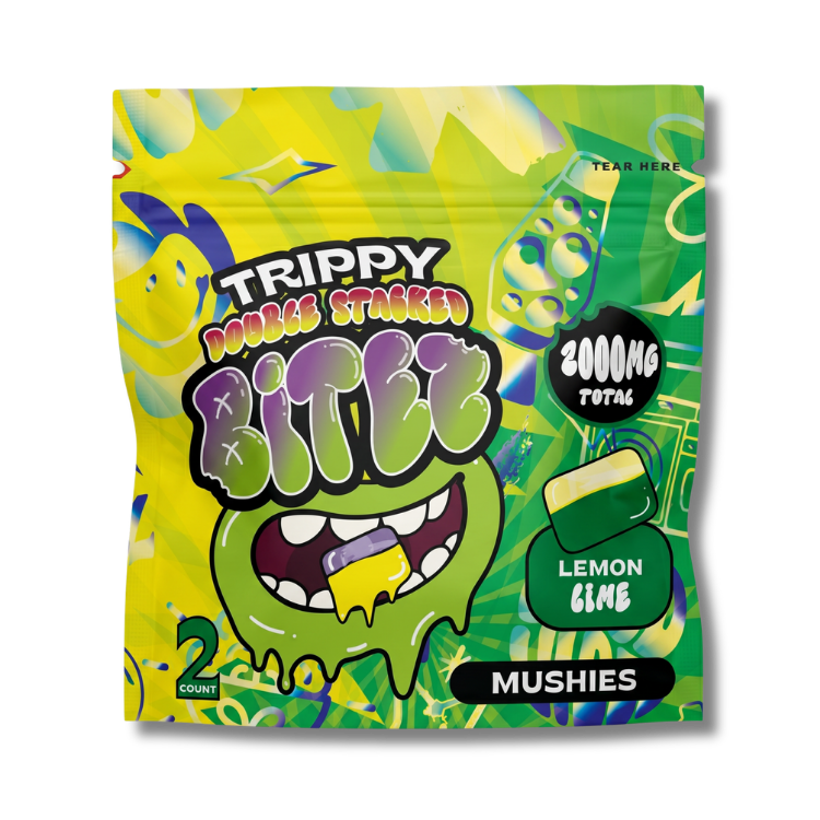 Ocho Trippy Bitez Lemon Lime Mushroom Gummies