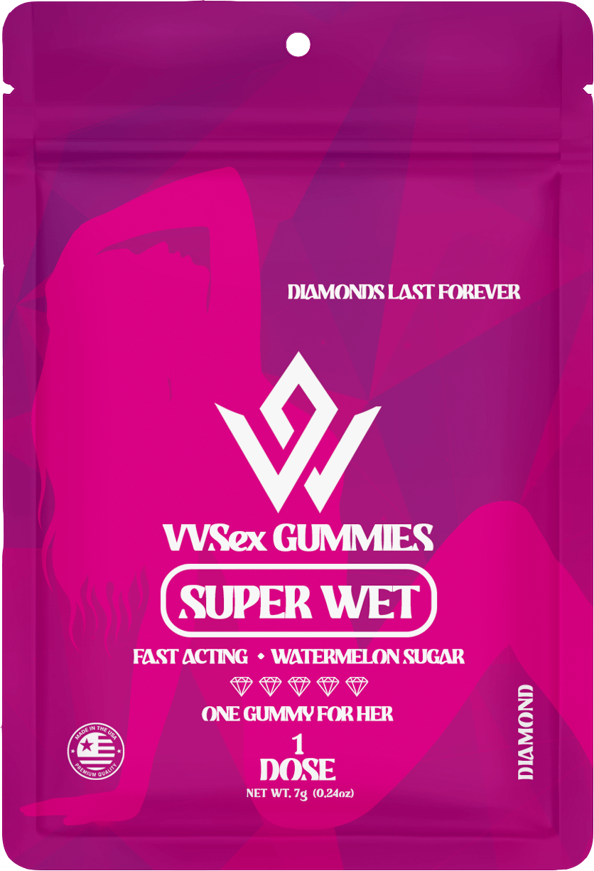VVSex Gummies Super Wet Watermelon Sugar fast acting female enhancement gummy 1 dose 7g pouch